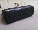Genuine Crocodile Leather Large Tote Briefcase Business Bag