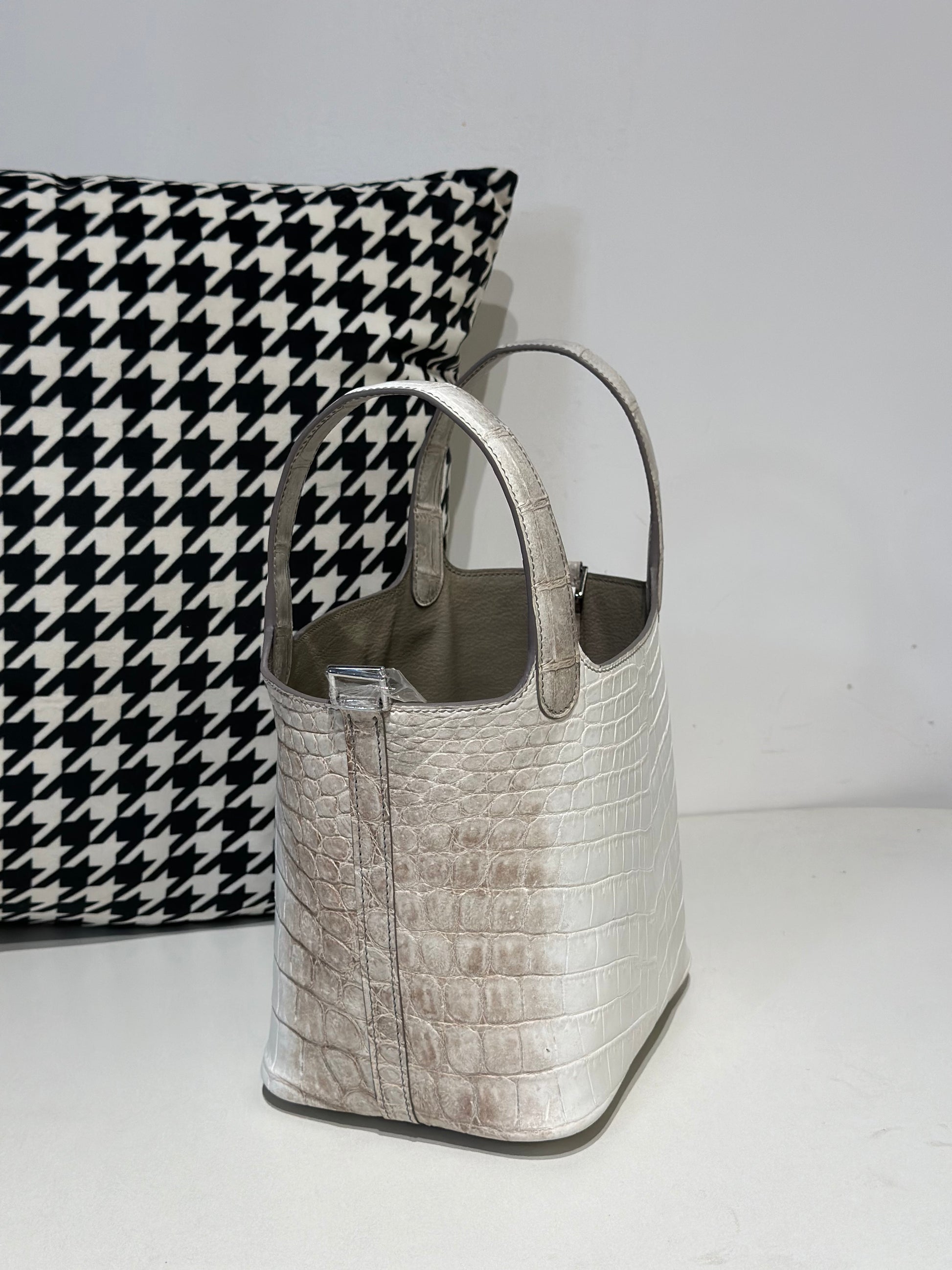 Women's Genuine Crocodile Skin Leather Small Cross Body Bag Himalayan