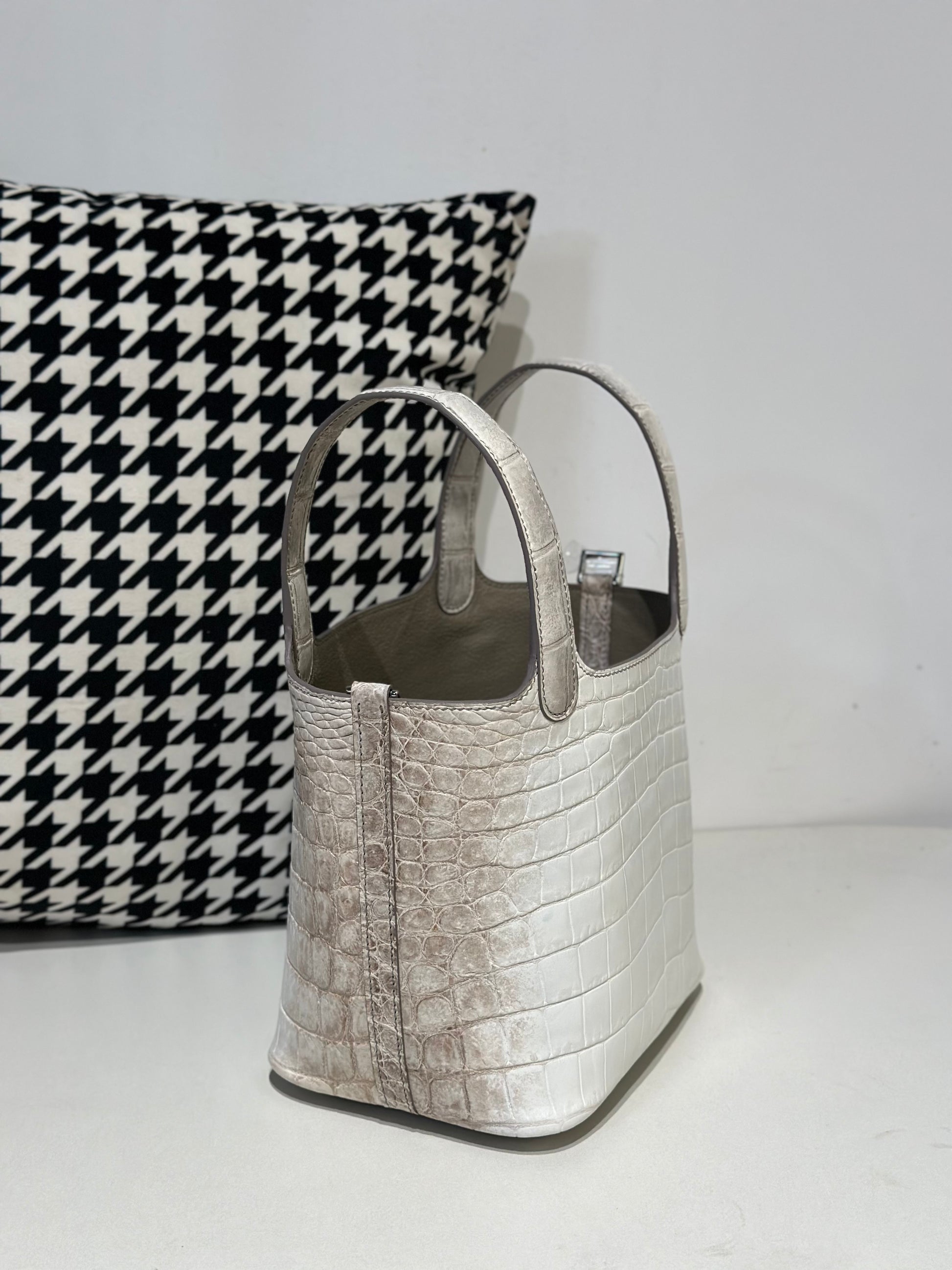 Women's Genuine Crocodile Skin Leather Small Cross Body Bag Himalayan