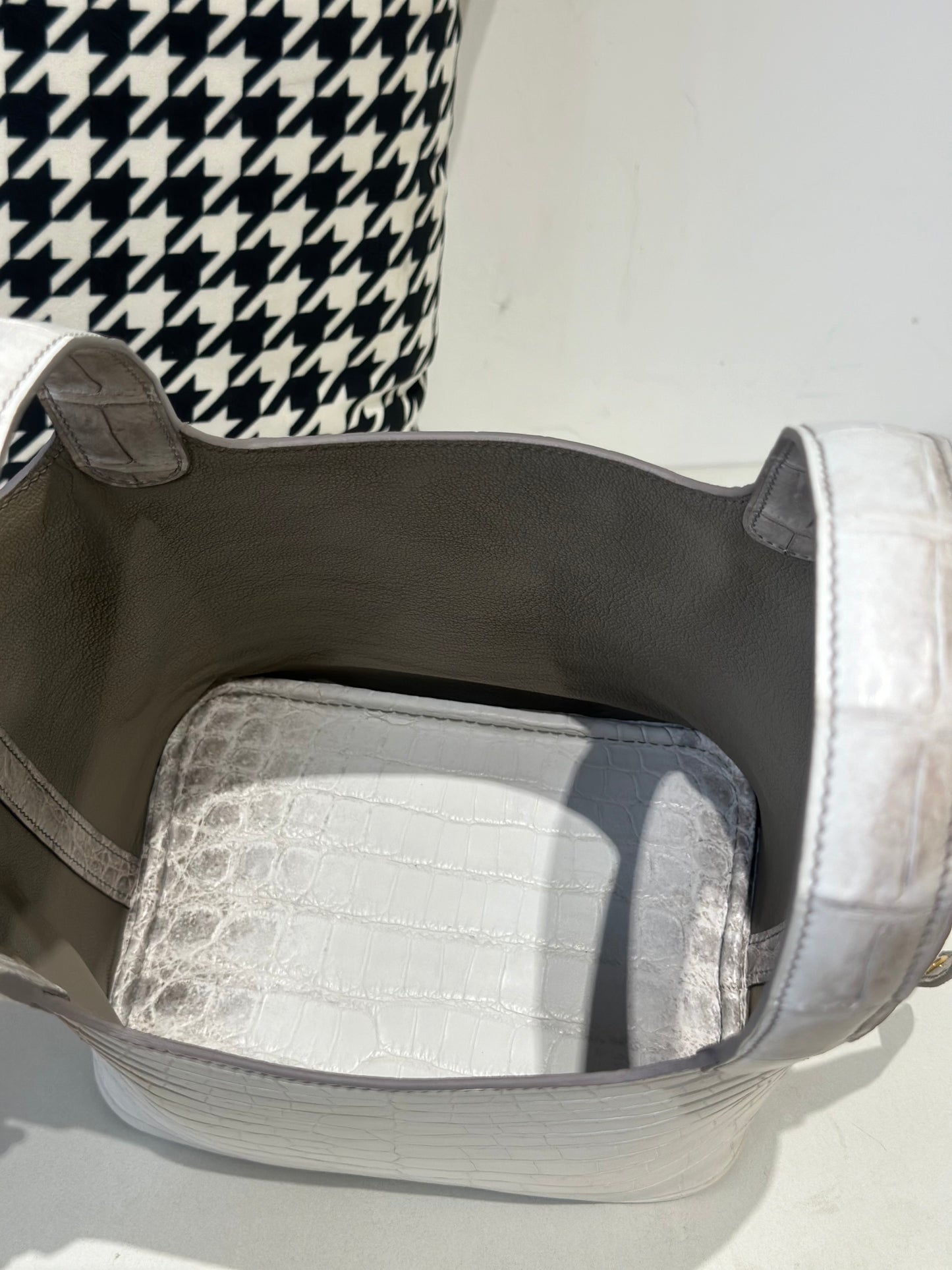 Women's Genuine Crocodile Skin Leather Small Cross Body Bag Himalayan