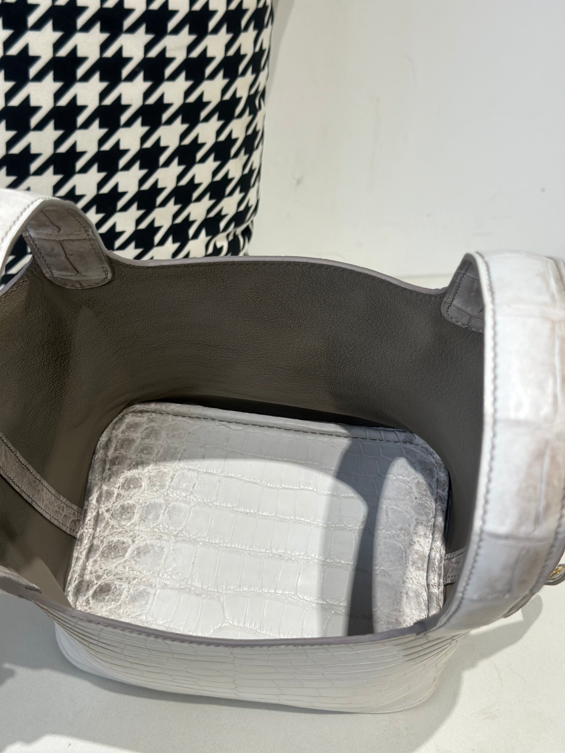 Women's Genuine Crocodile Skin Leather Small Cross Body Bag Himalayan