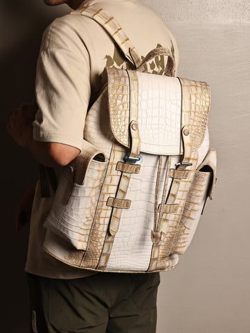 crocodile leather backpack Men's Backpack | Crocodile Backpack