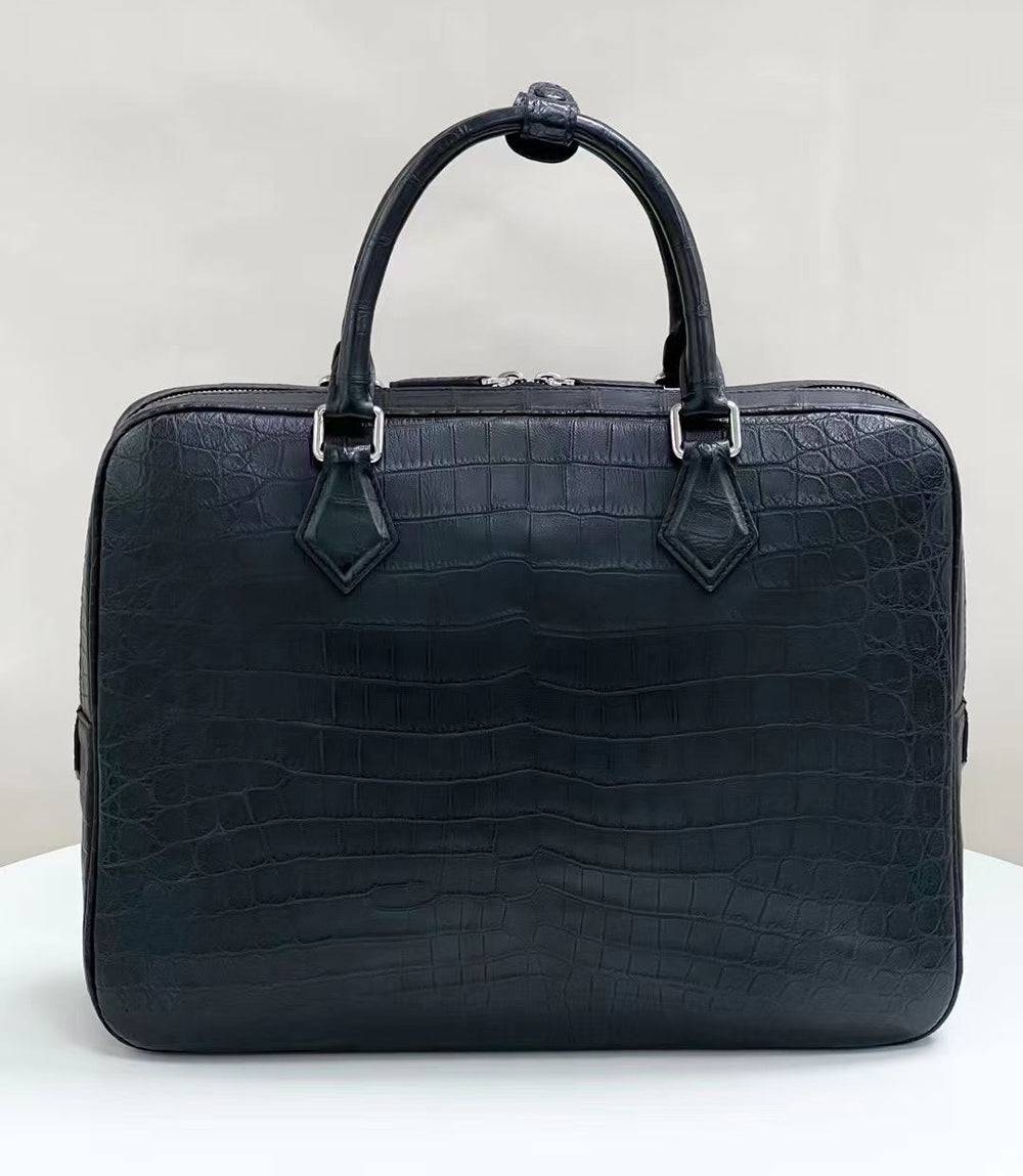 Genuine Crocodile Skin Leather Briefcase 3158