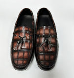 Crocodile Leather Shoes ,Crocodile Leather Men's Penny Loafer Dress Shoe
