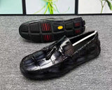 Crocodile Leather Shoes ,Crocodile Leather Men's Penny Loafer Dress Shoe