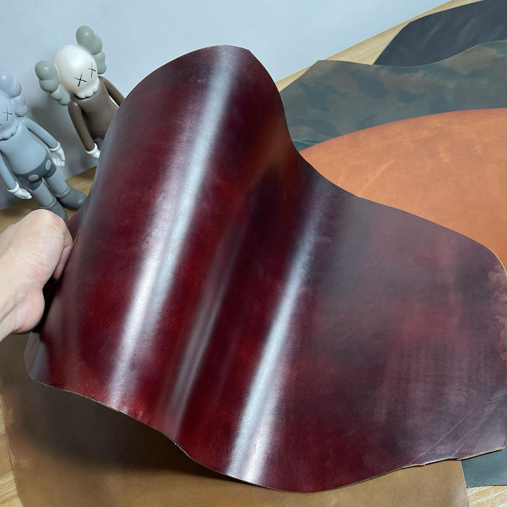 Genuine Shell Cordovan Leather  Martin Boots Round Toe