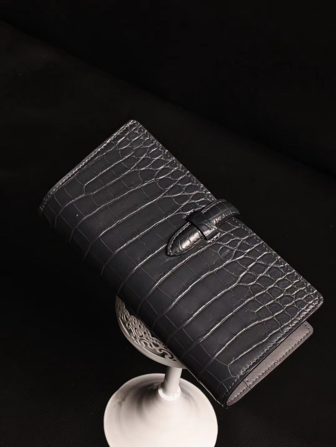 Genuine Crocodile Leather Cigar Bag