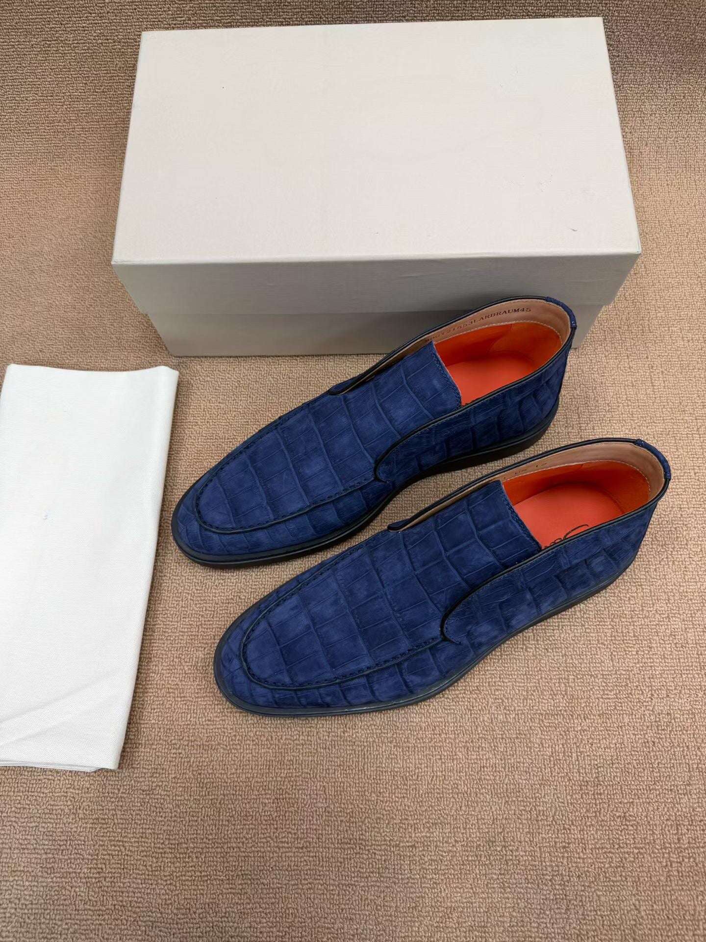 Nubuck Crocodile Shoes Men's Crocodile Leather Dress Shoes
