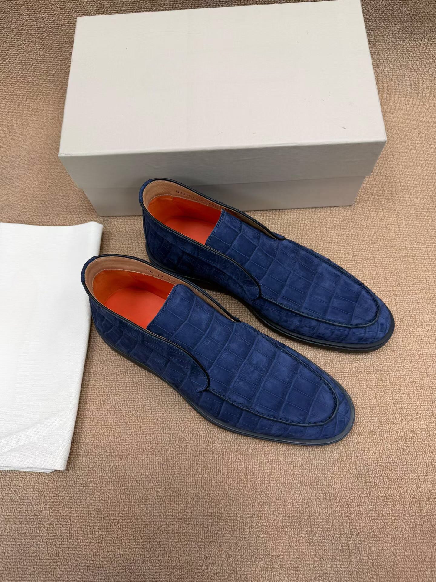Nubuck Crocodile Shoes Men's Crocodile Leather Dress Shoes