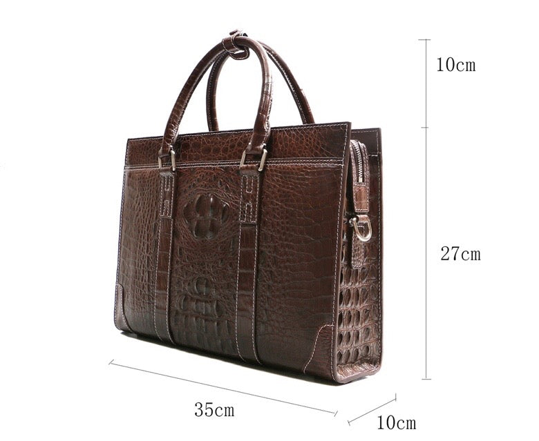 Genuine Crocodile Leather Briefcase