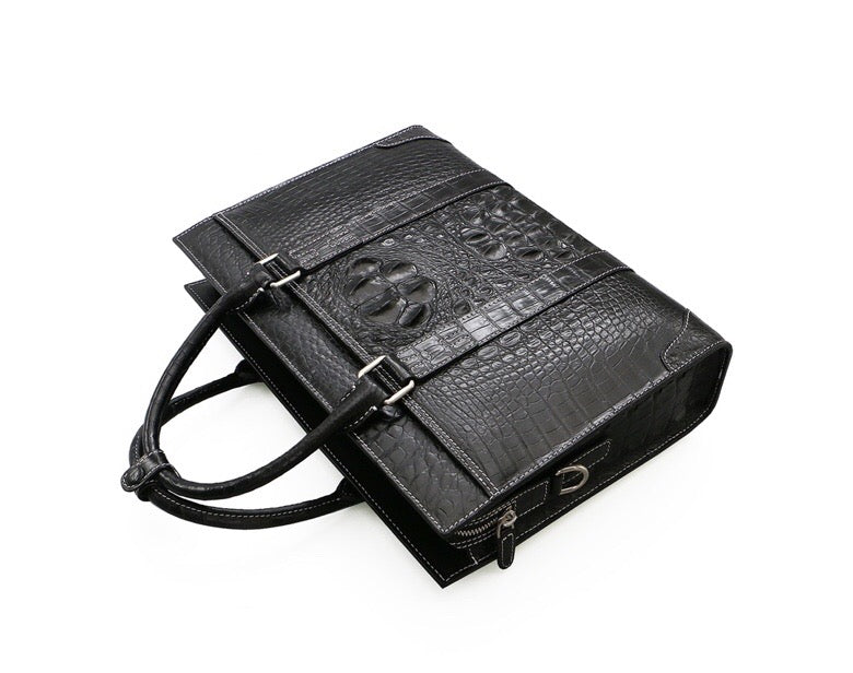 Genuine Crocodile Leather Briefcase