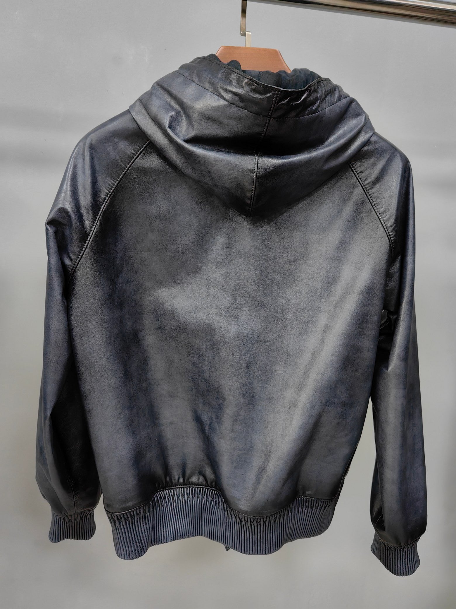 Mens Jackets , Leather Jacket, Vintage Grey Leather Jackets