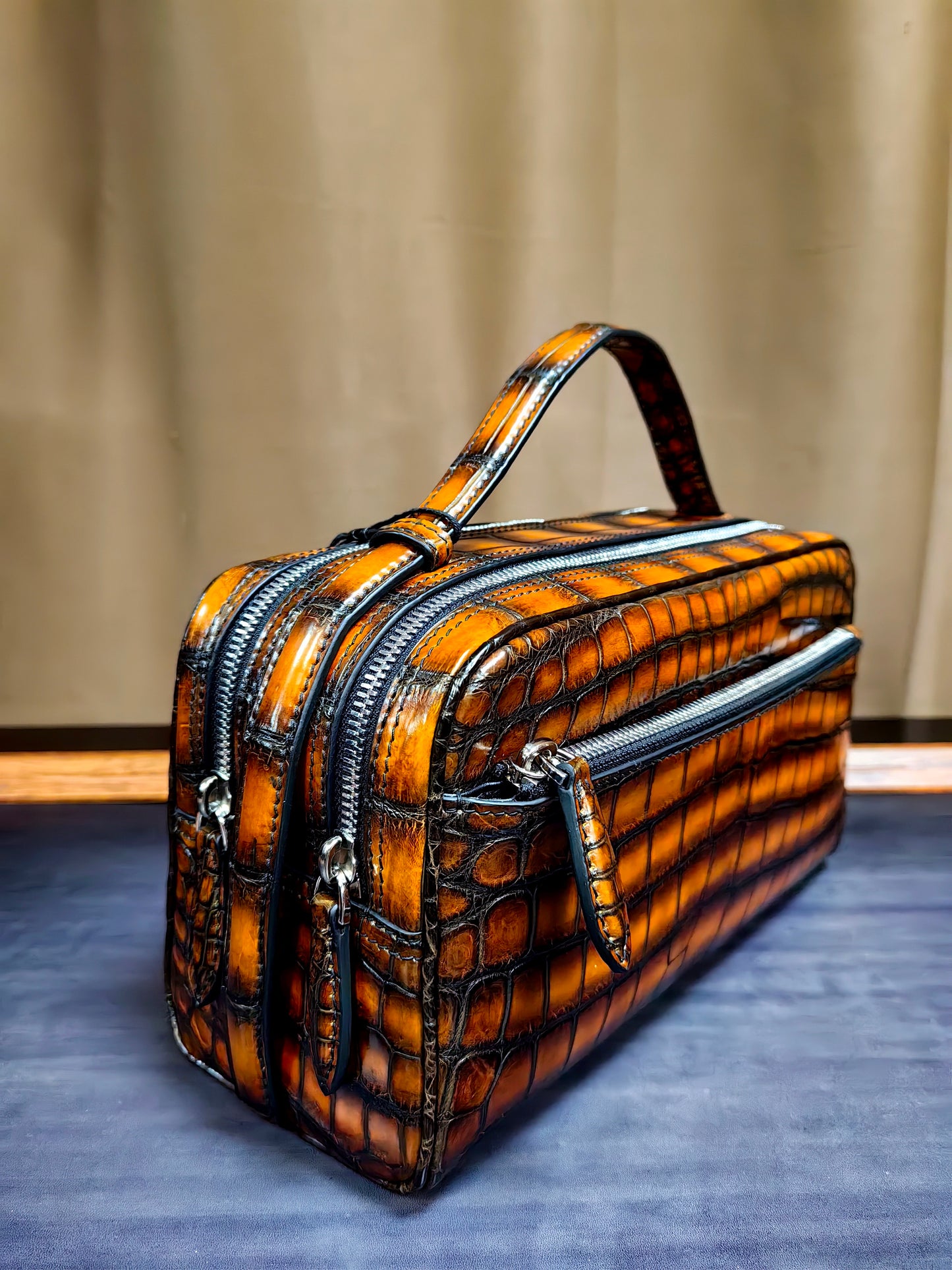 Genuine Crocodile Leather Classic Clutch Bag