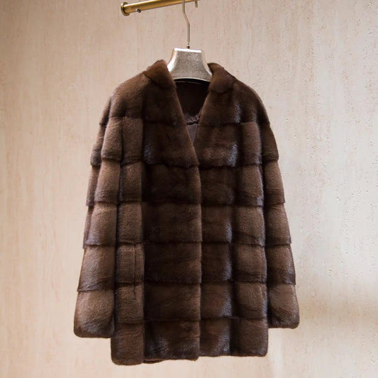 Women's  Real Mink Fur Coat