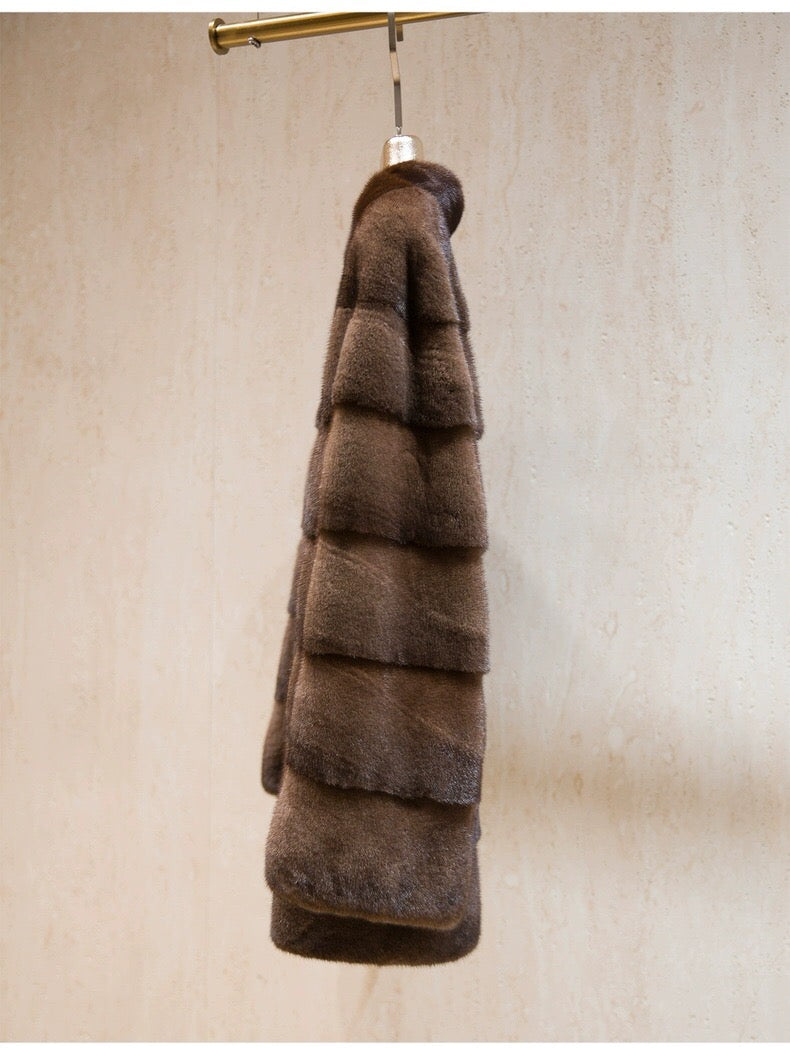 Women's Real Mink Fur Coat