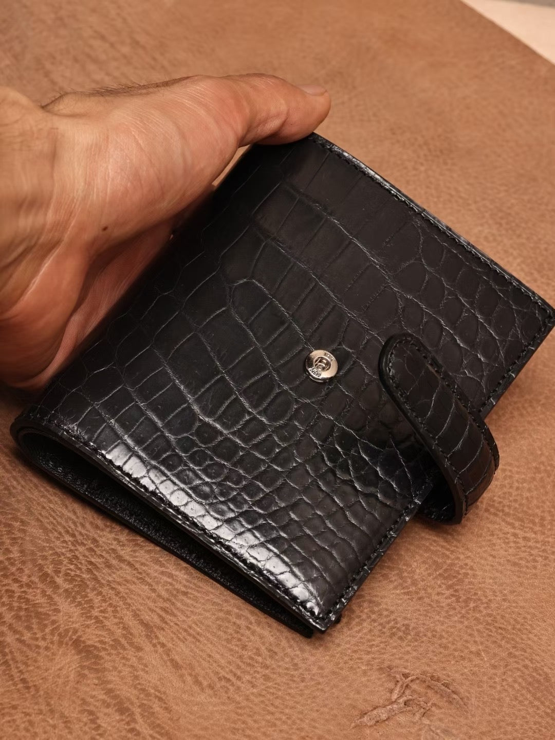 Genuine Crocodile Leather Binder Notebook
