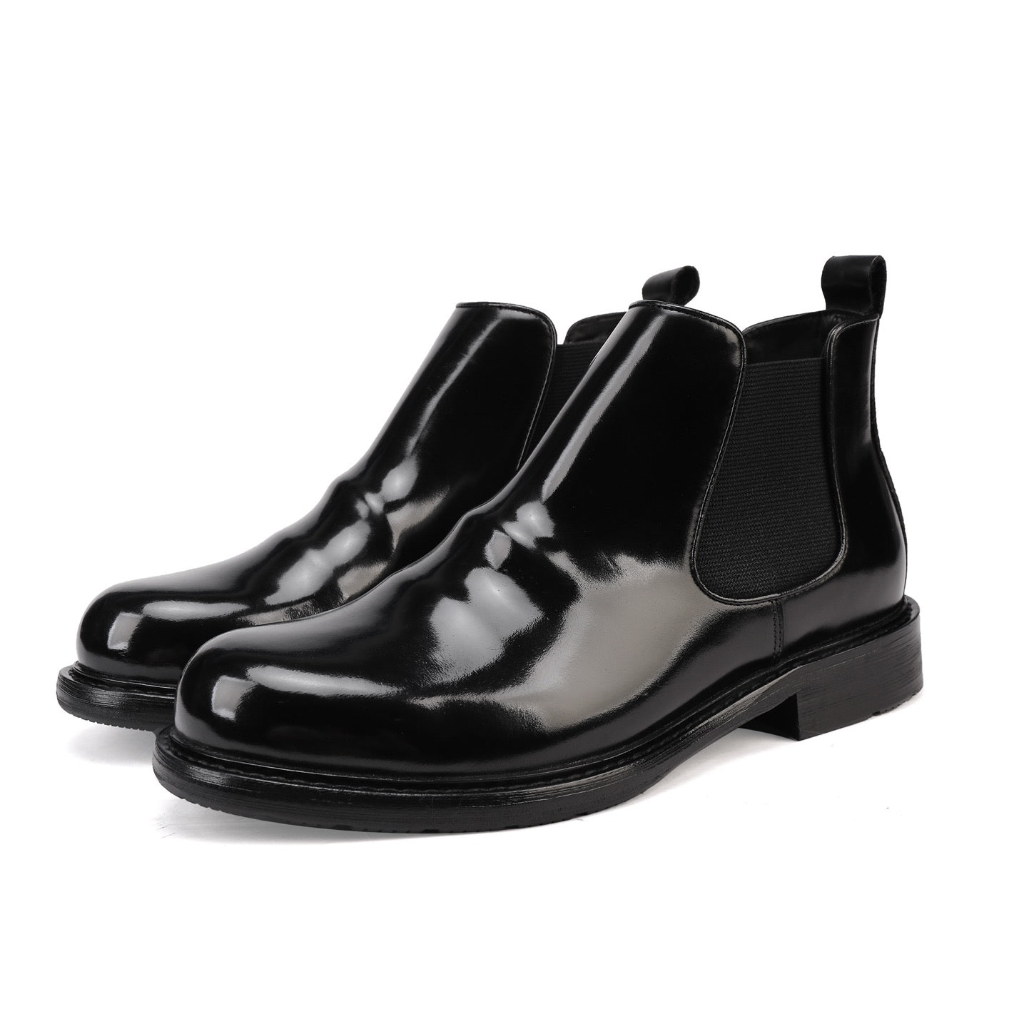 Genuine Shell Cordovan Leather Martin Boots Round Toe