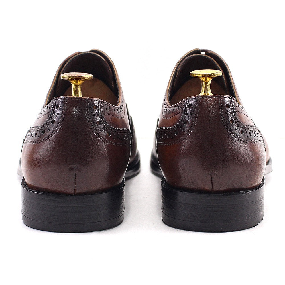 Men's leather shoes ,Vintage Brogue Lace Up Formal Dress Business Shoes Men