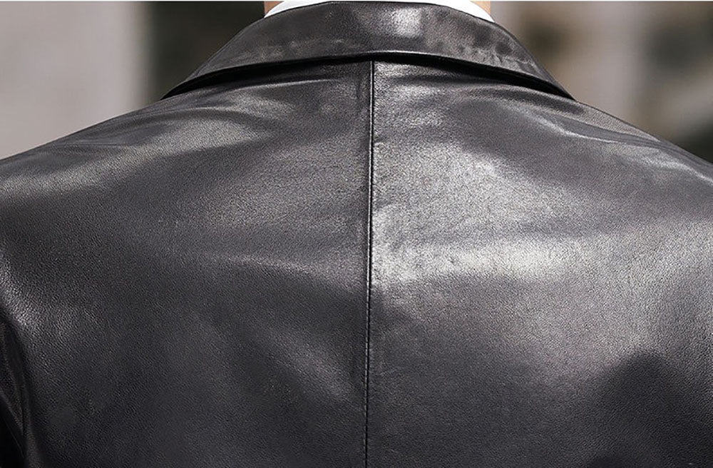 Black Leather Blazer