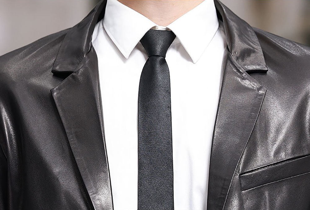 Black Leather Blazer