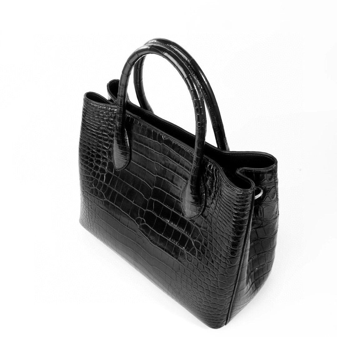 Preorder Genuine Crocodile Leather Top Handle Satchel Handbag Shoulder Bag Tote Purse Messenger Bags