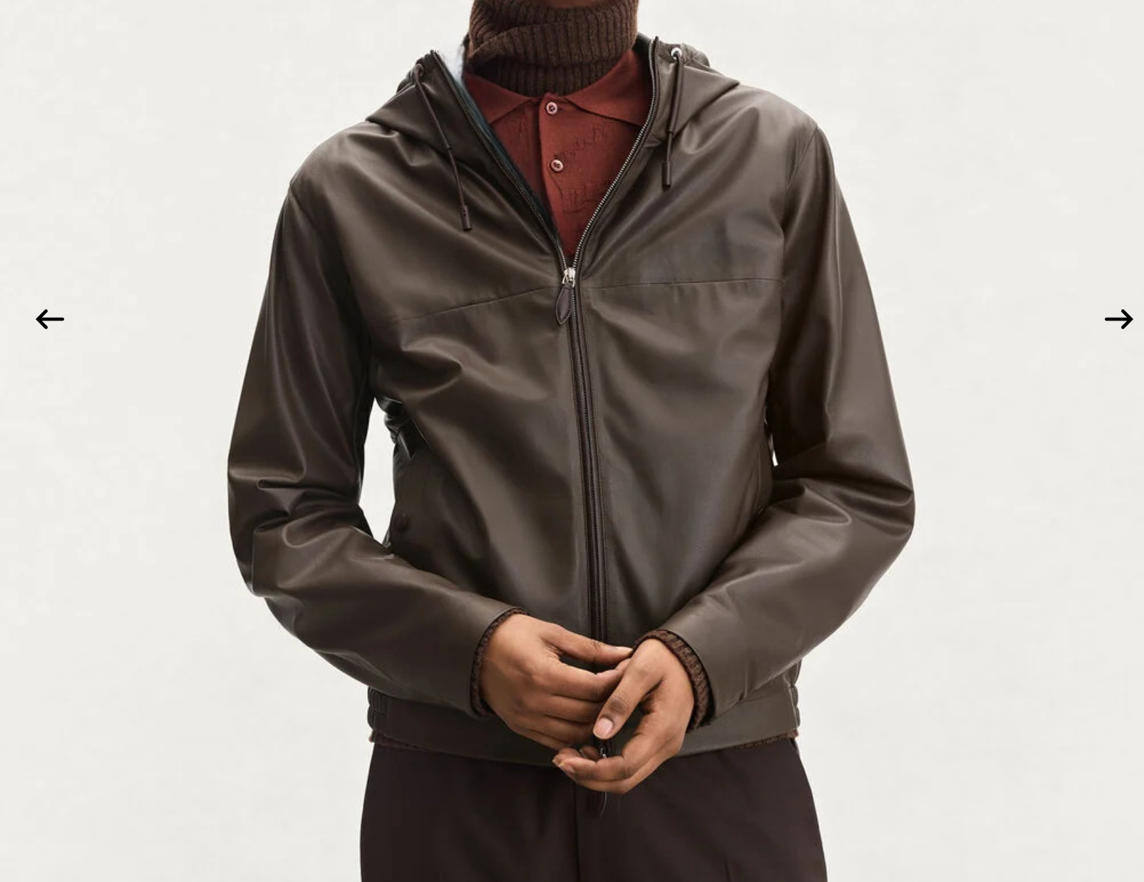 Preorder Mens Jackets , Brown Calfskin Leather Jacket