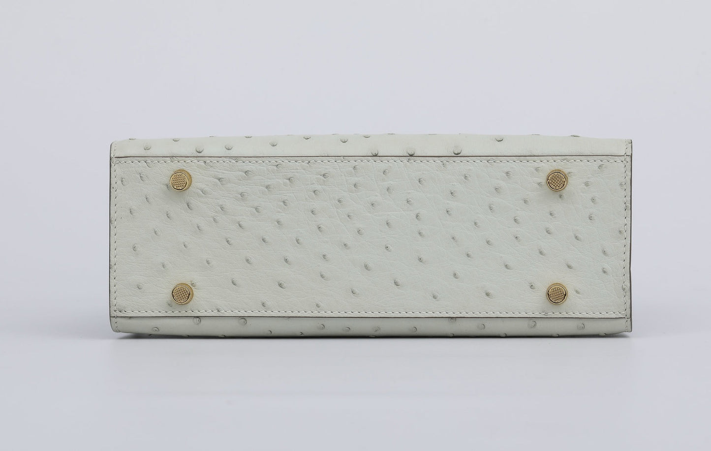 Womens Genuine Ostrich Skin Leathe Top Handle Satchel Bag