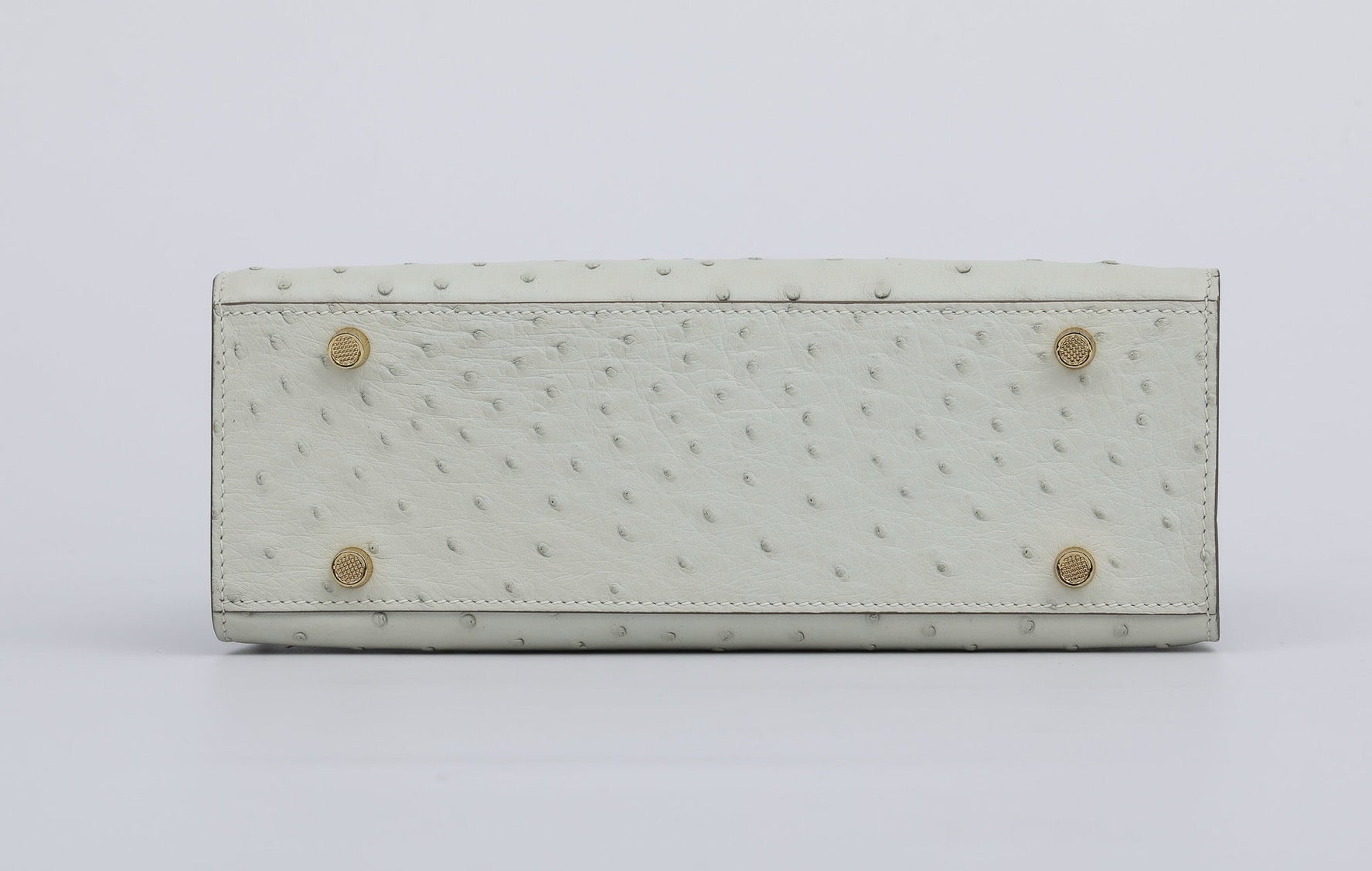 Womens Genuine Ostrich Skin Leathe Top Handle Satchel Bag