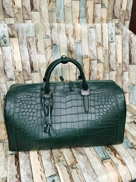 Crocodile Leather Travel Bag