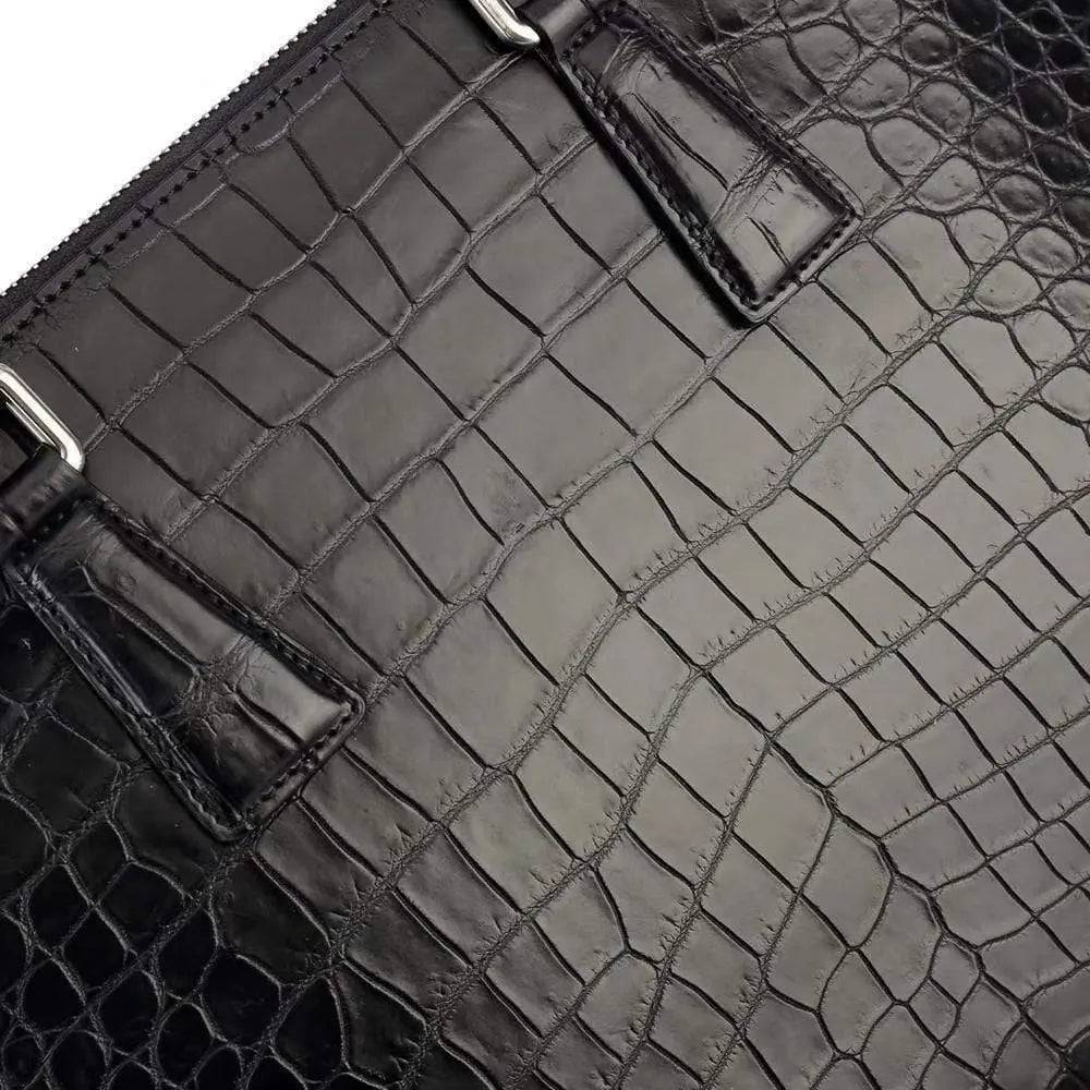 Men's Crocodile  Leather Laptop Bags Briefcase