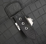 Men's Genuine Crocodile Leather Business Briefcase