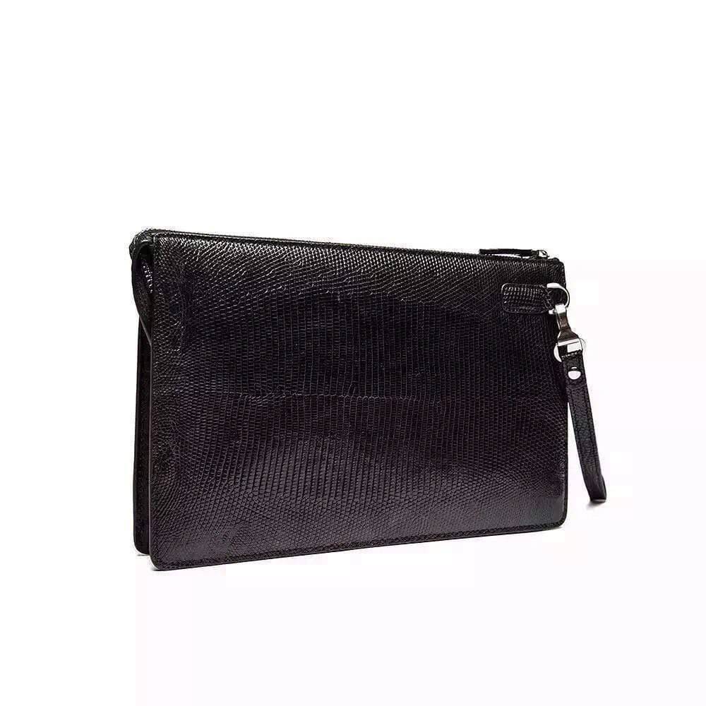 Men's Genuine Lizard Skin Leather  Clutch Bag