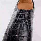 Mens Casual Slip On Genuine Crocodile Leather Shoes