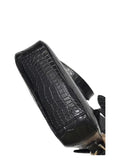 Mens Cross Body  Messenger Bags In Genuine Crocodile Leather Small Size