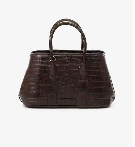 alt
Borsa mini da donna in vera pelle di coccodrillo, a tracolla con manico