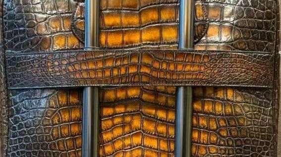 Preorder Genuine Crocodile Skin Leather Briefcase