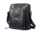 Rossie Viren Men's Crocodile Leather Single Shoulder Bag Cross Body Handbags