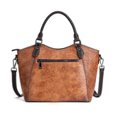 Rossie Viren Womens Genuine Leather Handbag Shoulder Bags Work Tote Bag Top Handle Bag Ladies Designer Purses Satchel