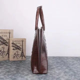 Shell Bag  Crocodile Leather Hand Bag Shell Pack  Alma Bag