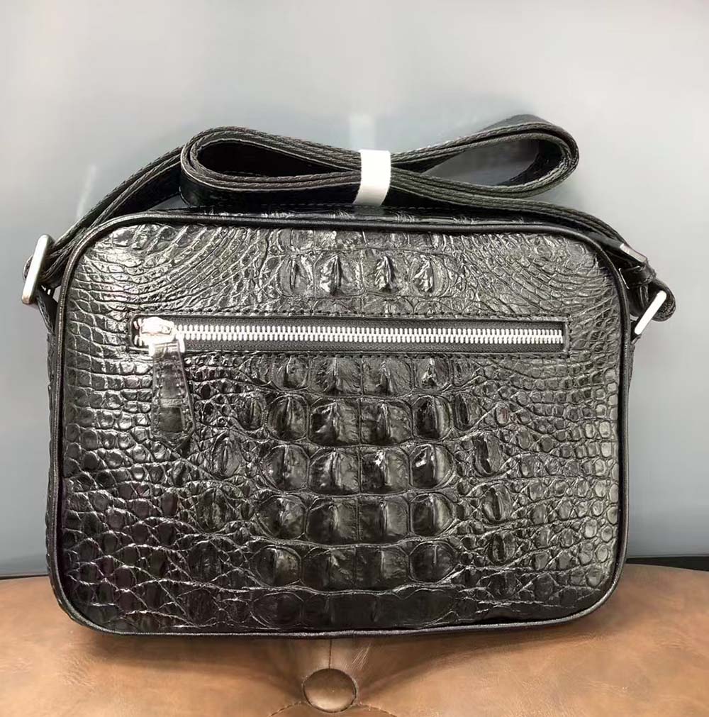 Crocodile Leather Cross Body Shoulder Bag