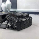 Unisex Crocodile Leather  Fanny Pack Belt Waist Bag