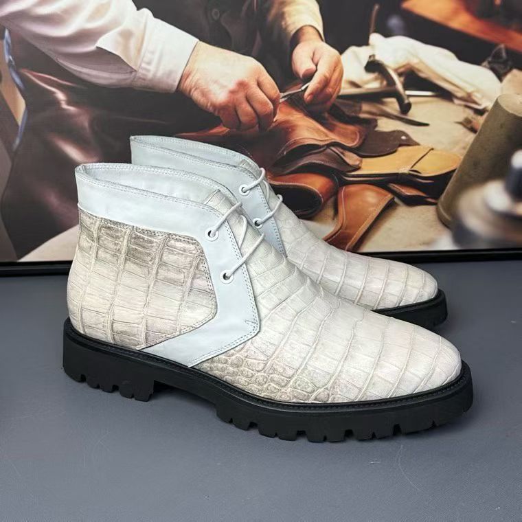 Crocodile Boots , Genuine Crocodile Leather Boots Himalayan