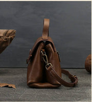Women Satchel Shoulder Bag Vintage Top Handle Bag