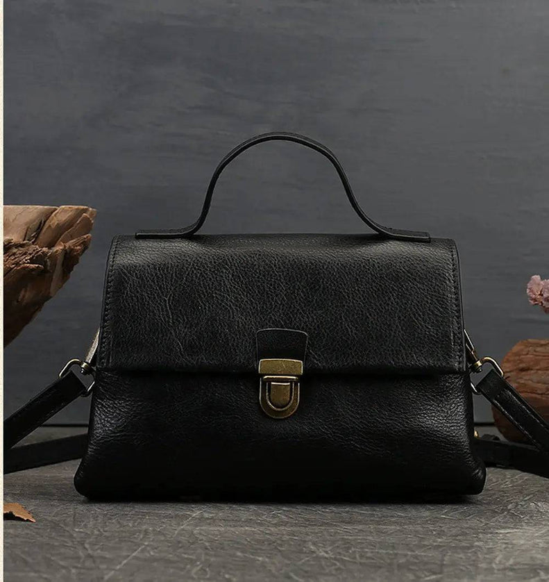 Women Satchel Shoulder Bag Vintage Top Handle Bag