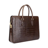 Copy of Large Crocodile Leather Laptop Business Briefcase With Password Code Lock