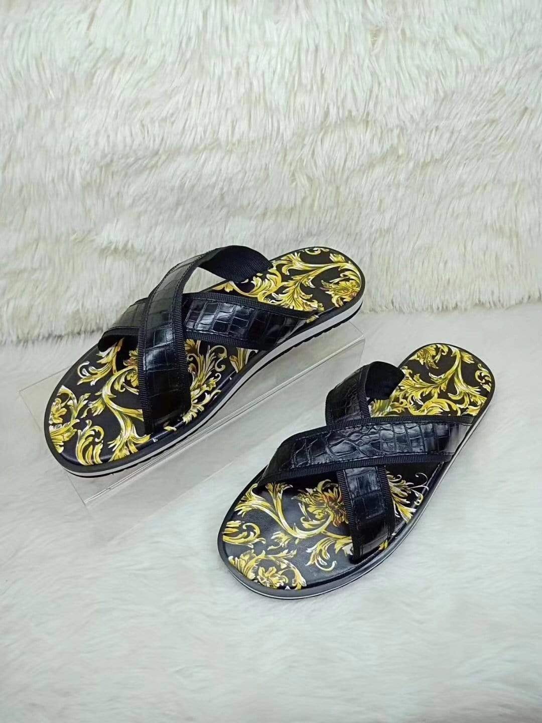 Crocodile Shoes Crocodile Belly Leather Slipper