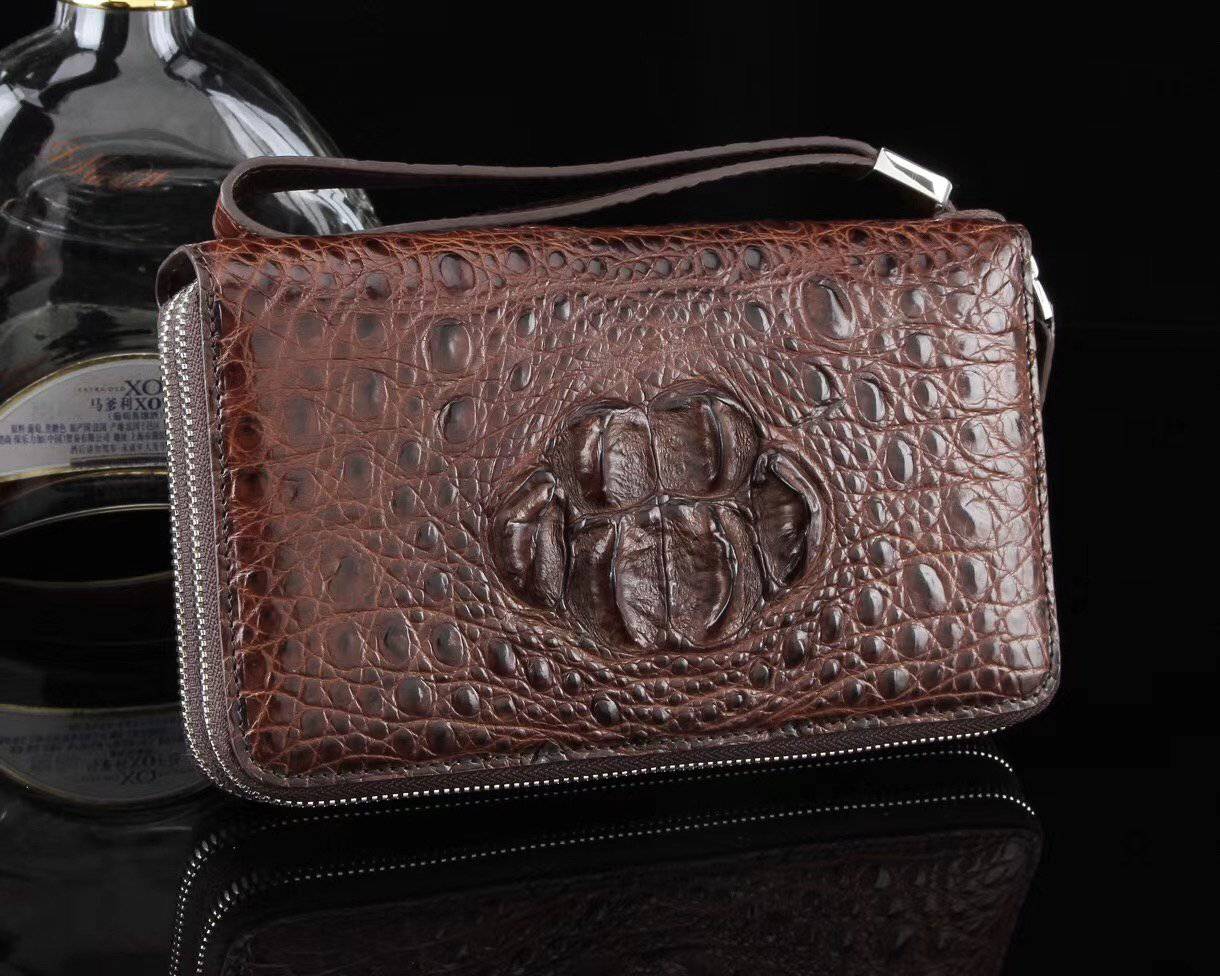 Crocodile  Leather Multi-Function Large Volumn Credit Card Clutch Wallet Bags