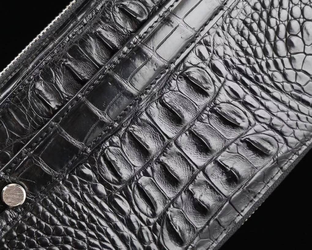 Crocodile  Leather Multi-Function Large Volumn Credit Card Clutch Wallet Bags