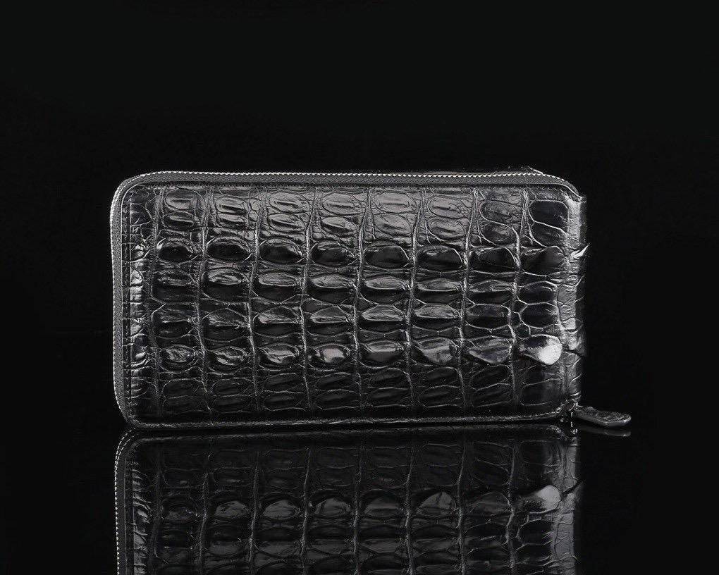 Crocodile  Leather Multi-Function Large Volumn Credit Card Clutch Wallet Bags