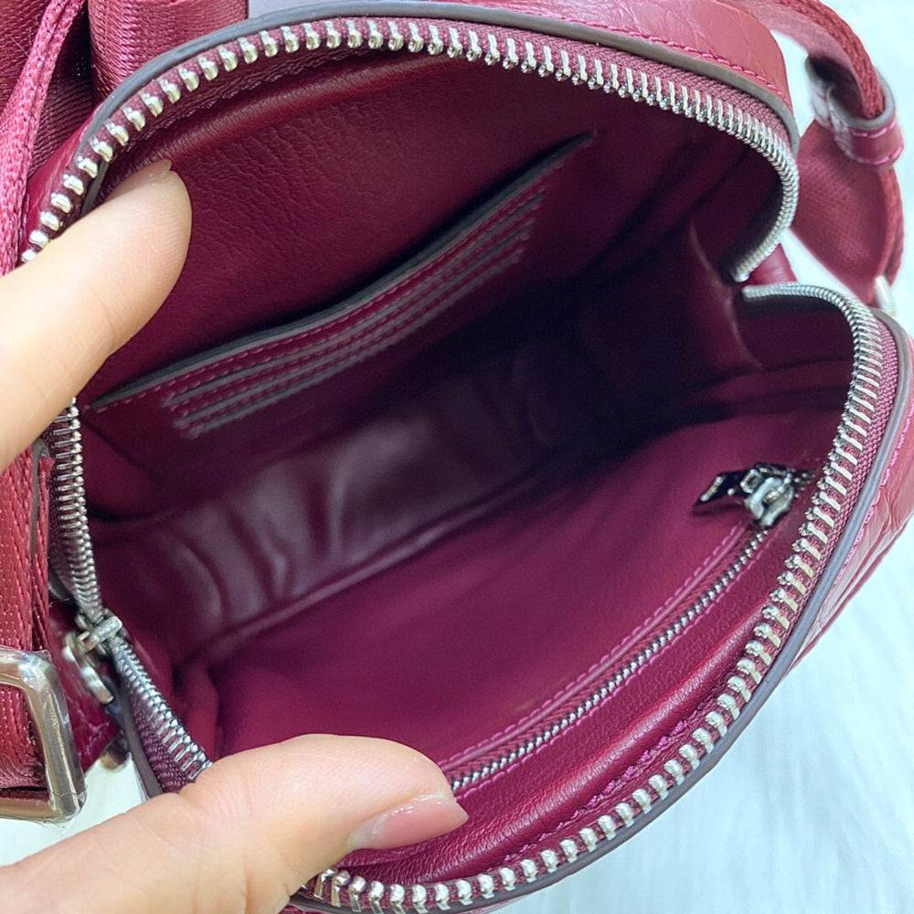Preordine Borsa a tracolla piccola in pelle di coccodrillo bianca